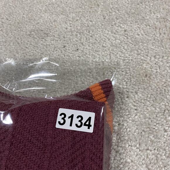 VTG Virginia Tech Sweater Vest Mens L Maroon Orange NCAA College Football Knit - Picture 7 of 7